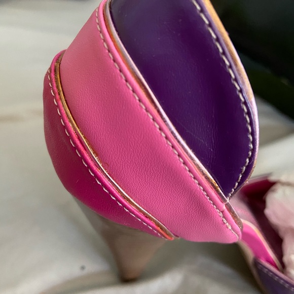 Tricolor high heel shoes - Picture 4 of 6